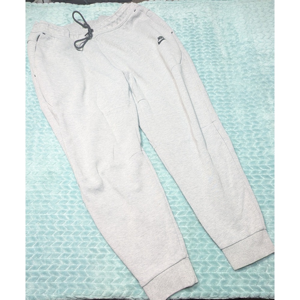 Nike Tech Fleece Joggers Mens XL Heather Grey Tapered Sweatpants